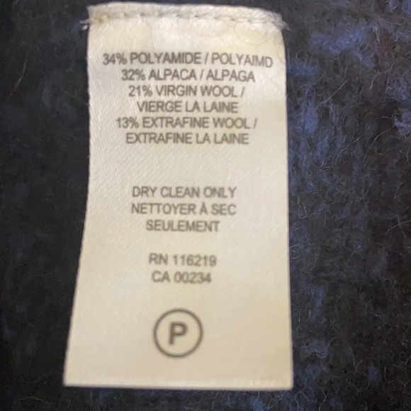 Steven Alan Alpaca & Virgin Wool Blend Chunky Knit Sweater with Side Splits - S - Picture 5 of 6